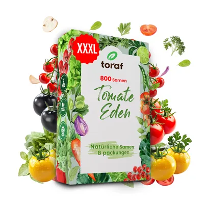 Obrázek produktu pro Toraf, sada semen XXXL, 800 SEMEN, semena, Rajče Eden, 8 kusů MIX