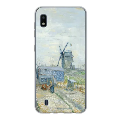 Produktbild von MuchoWow® Handyhülle Schutzhülle Hülle für Samsung Galaxy A10 Montmartre: Mühlen und Gärten - Vincent van Gogh Silikon Softcase Handy Hülle - Schutzhülle