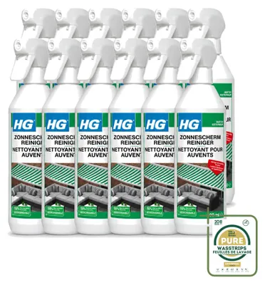 Productafbeelding van 12 x HG Reiniger voor zonneschermen - Reinigt eenvoudig en snel - 500 ml - Voordeelpakket - 12 stuks