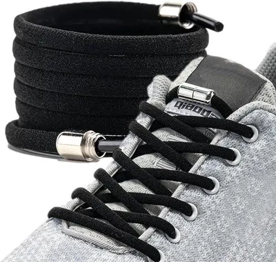 Produktbild von Famanu Elastische Schnürsenkel mit Metallkapseln - Set für zwei Paar Schuhe