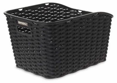 Produktbild von Basil Weave WP, Hinten, Fahrradkorb, Synthetisch, Schwarz, 5 kg, 430 mm