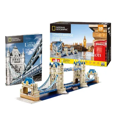 Produktbild von CubicFun Cubic Fun 3d Puzzel NG The Tower Bridge, 120 Stück(e), Gebäude, 10 Jahr(e)