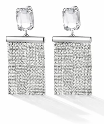 Produktbild von Ohrringe glitzernder Strass Ohrhänger Party Statement Yehwang