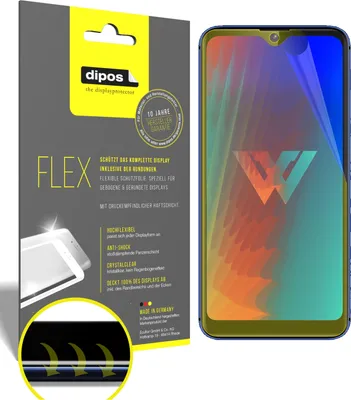 Produktbild von 3x Schutzfolie für LG W30 Folie, 100% Displayabdeckung, dipos Flex