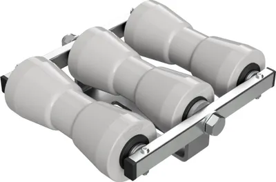 Zdjęcie produktu dla Keel roller rocker rocker do przyczepy przyczepa do łodzi ładowanie pomocy poliuretan SUPROD RKKEZ-A-3-TPU, szary
