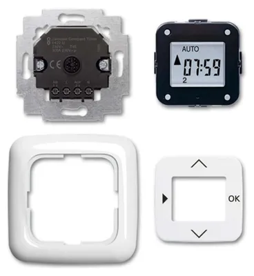 Productafbeelding van BJ Jaloezie-Compact-Timer 6422 UJ-214, complete set, kleur: alpinweiß (alpinwit)