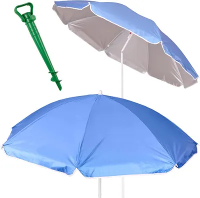 Obrázok produktu pre Plážový slnečník veľký s UV ochranou modrý