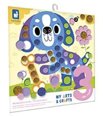 Produktbild von Janod Sticker-Set Haustiere - Kreative runde Sticker für Kinder