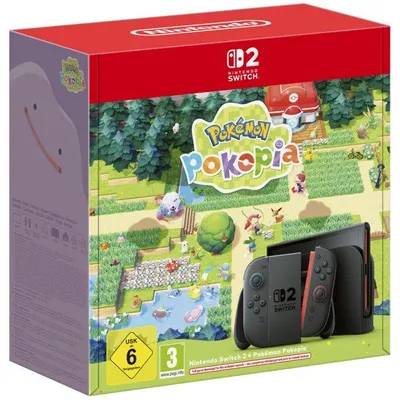 Obrázok produktu pre Herná konzola Nintendo Switch 2 – svetlomodrá a svetloružová + Pokémon Pokopia (kód)