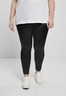 Obrázek produktu pro Dámské leginy Urban Classics Ladies Shiny High Waist Leggings black - 5XL