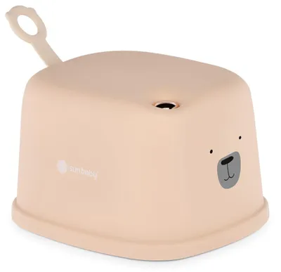 Produktbild von Sun Baby Tritthocker Kinder 1-stufig, rutschfester Kinderschemel mit Griff, Kinderhocker für Bad, Küche, Toilette und Waschbecken, Gold
