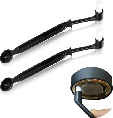 Produktbild von Espresso Pinsel- und Löffelset - Kaffeepinsel für Kaffeemühle - 2 Stück