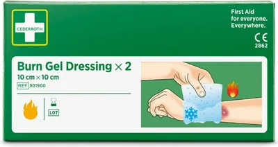 Produktbild von "Cederroth" Burn Gel Dressing Verband 10 cm x 10 cm