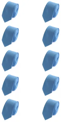 Produktbild von Fabio Farini - 10 Stück Schlips in verschiedenen Breiten Himmelblau