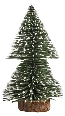 Obrázok produktu pre Zasnežená jedľa - zelená - dekoratívna - miniatúra - 15 cm