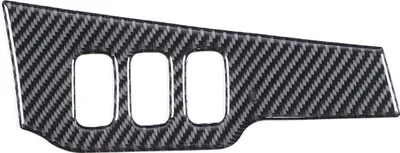 Produktbild von Kohlefaser-Scheinwerferschalterknopf-Aufkleber-Zierabdeckung, passend für Mitsubishi Lancer 2008-2016, LHD