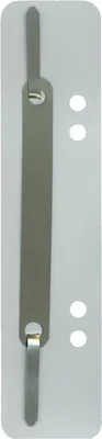 Produktbild von Q-Connect® 1012500910 Heftstreifen Kunststoff, kurz - Deckleiste aus Metall, grau, 25 Stück