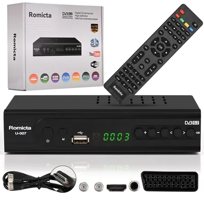 Productafbeelding van HDTV satellietontvanger met HDMI, DVB-S/S2, PVR, EPG, SCART, USB-mediaspeler