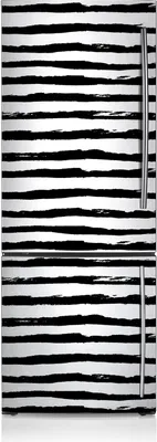 Produktbild von Kühlschrankmagne Kühlschrank Magnetfolie Dekoration 70x190 cm - Zebra-Muster.
