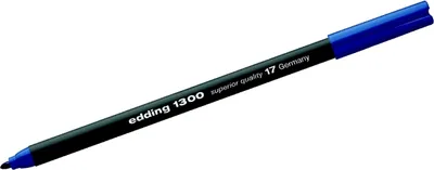 Produktbild von Fasermaler edding 1300 color pen stahlblau Packung mit 5 Stück