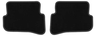 Produktbild von Velours-Fußmatten Hinten für Audi A1 8X 2010- (Schrägheck) – 2-tlg, Schwarz, passgenau – Wielganizator LUX