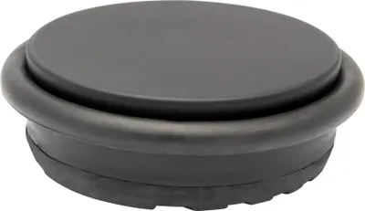 Produktbild von WAGNER Bodentürstopper BIG DISK COLOR BLACK - Ø 100 x 30 mm, Industriestahl schwarz beschichtet, Gummi, 750 g - 15519301
