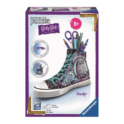 Produktbild von 108 Teile Ravensburger 3D Puzzle Girly Girl Edition Sneaker Animal Trend 12085