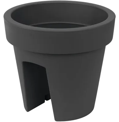 Productafbeelding van Prosperplast bloempot voor balkonplanten - antracietgrijs - D25 x H23 cm