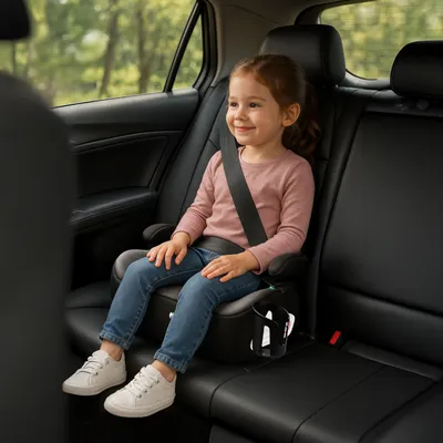 Immagine prodotto di Tulano Cabby 20 Grey - Seggiolino auto i-Size R129, 125-150 cm, rivolto in avanti, cintura di sicurezza, portabibite, rivestimento sfoderabile