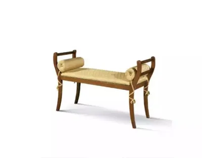 Produktbild von Klassischer Bank Hocker Sitzbank Neu Sitzmöbel Polster Textil Stoff