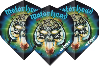Produktbild von Winmau Darts Flight Rhino Rockstar Motörhead Overkill Standard 100 Micron 6905-245