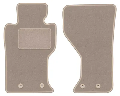 Imagen del producto de Alfombrillas delanteras de moqueta para Mazda MX-5 IV 2014- (cupé/cabrio) – 2 piezas, beige, a medida – Wielganizator LUX