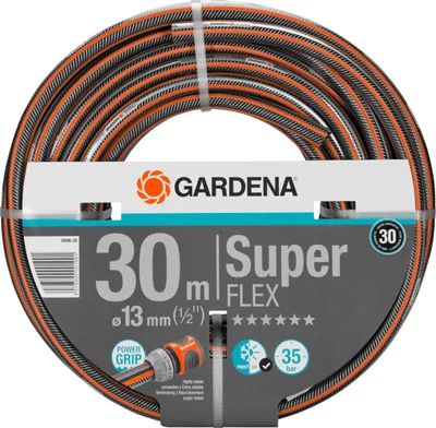 Produktbild von Gardena Premium SuperFLEX 30 m - Gartenschlauch - grau/orange