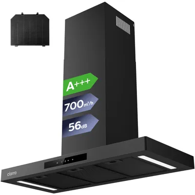 Produktbild von CIARRA Wandhaube 90 cm A+++ 700 m³/h Dunstabzugshaube WIFI +APP & Touch Control Boost VMB9102P