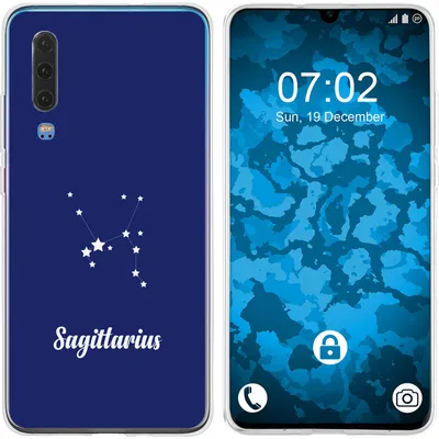 Produktbild von PhoneNatic Case kompatibel mit Huawei P30 Silikon-Hülle SternzeichenSagittarius M5