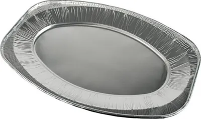 Produktbild von 10 Servierplatten, Alu oval 43 cm x 29 cm
