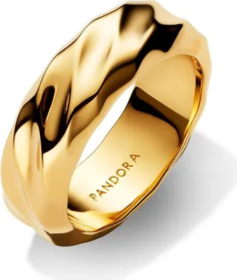 Produktbild von Breiter Ring für Damen Wellen, IP Gold von PANDORA Essence