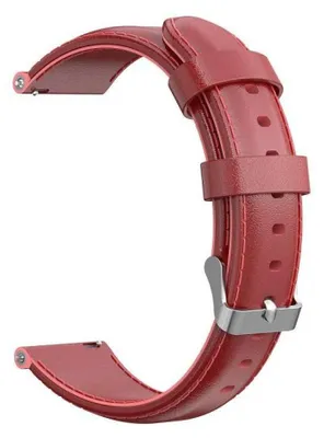 Obrázek produktu pro Xiaomi Kožený Řemínek na Chytré Hodinky 20 mm Červená