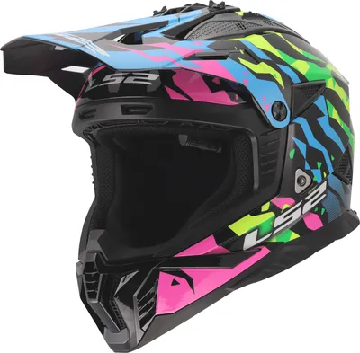 Obrázok produktu pre Motokrosovská prilba LS2 MX708 Fast II Grotesk, modrá/zelená, veľkosť M (57/58)