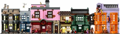 Produktbild von LEGO Harry Potter Winkelgasse, Bausatz, 16 Jahr(e), Kunststoff, 5544 Stück(e), 6,64 kg