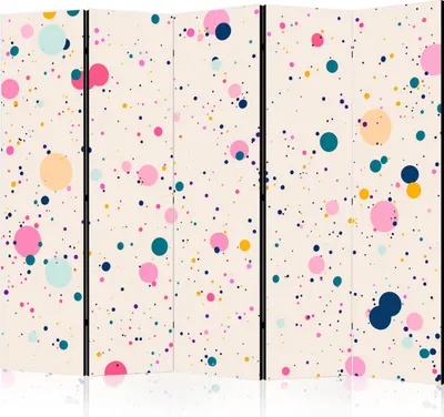 Immagine prodotto di Schermo monofacciale Sfondi e motivi 225x172 cm 5 pezzi bianco