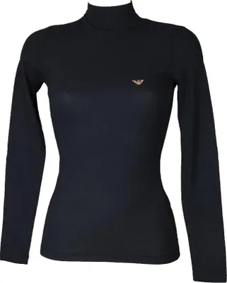 Immagine prodotto di Maglia donna EMPORIO ARMANI lupetto sotto giacca manica lunga articolo 164633 2F223 TSHIRT L/S LUPETTO, M - IT 3 / US / UK M / CN 165/88A, Poliestere 40%,Viscosa 55%,Spandex 5%