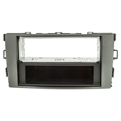 Produktbild von Radioblende Metallschacht kompatibel mit Toyota Auris E150 2007-2012 silber