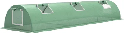 Image de Serre - Serre de jardin - 300 × 80 × 45 cm - Imperméable - Pour la culture des plantes - Vert