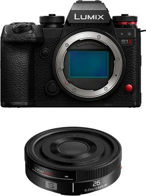 Obrázek produktu pro PANASONIC LUMIX S1 II + objektiv S 26 mm f/8 Pancake