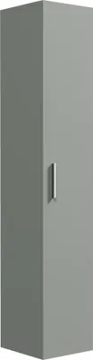 Image de Armoire de salle de bain Pluto 30 x 30 x 150 cm - Gris Mat - Meuble de rangement haut placard armoire colonne
