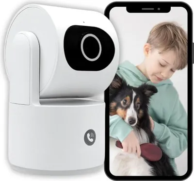 Produktbild von KONYKS CAMINI CARE 2 Innenüberwachungskamera – WLAN mit Sirene und Videoanruftaste