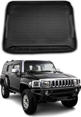 Image de Tapis de coffre pour Hummer H3 2006-2010 Caoutchouc TPE Noir