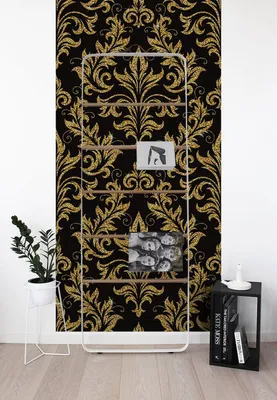 Produktbild von Coloray Fototapete 312x219 cm Latextapete Magicstick - Goldenes goldenes Blumen