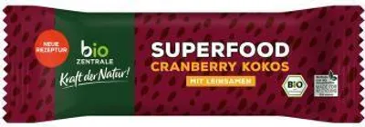 Image de BarresZentrale Superfood Cranberry Coco 12 x 40 g